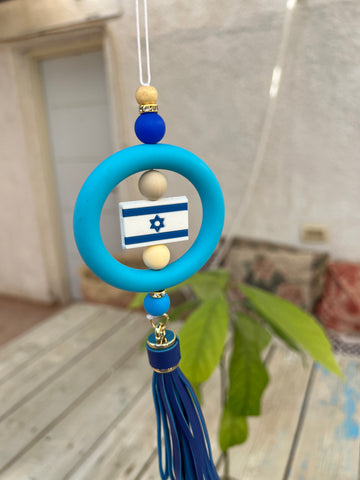 תליון לרכב דגל ישראל ⁩