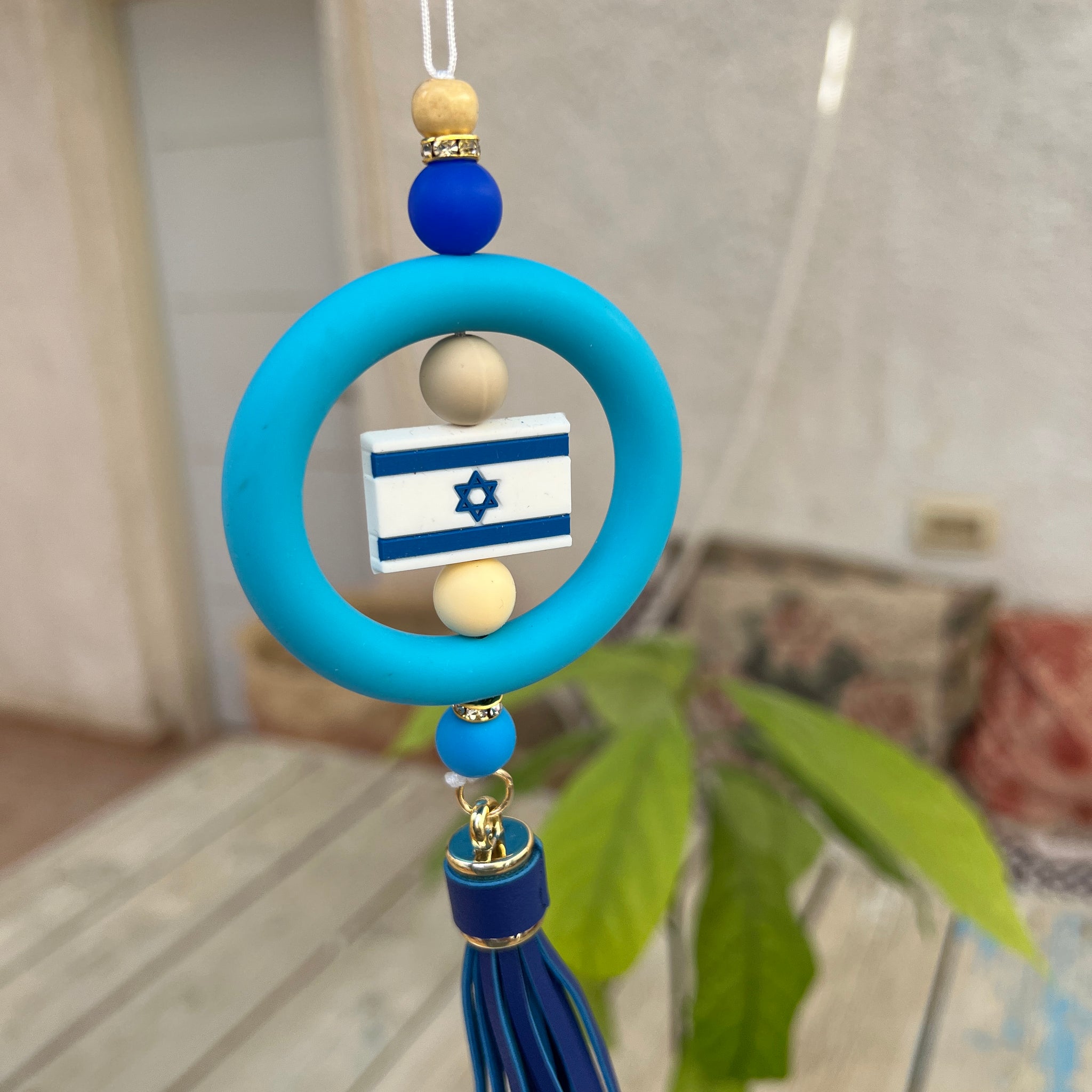 תליון לרכב דגל ישראל ⁩